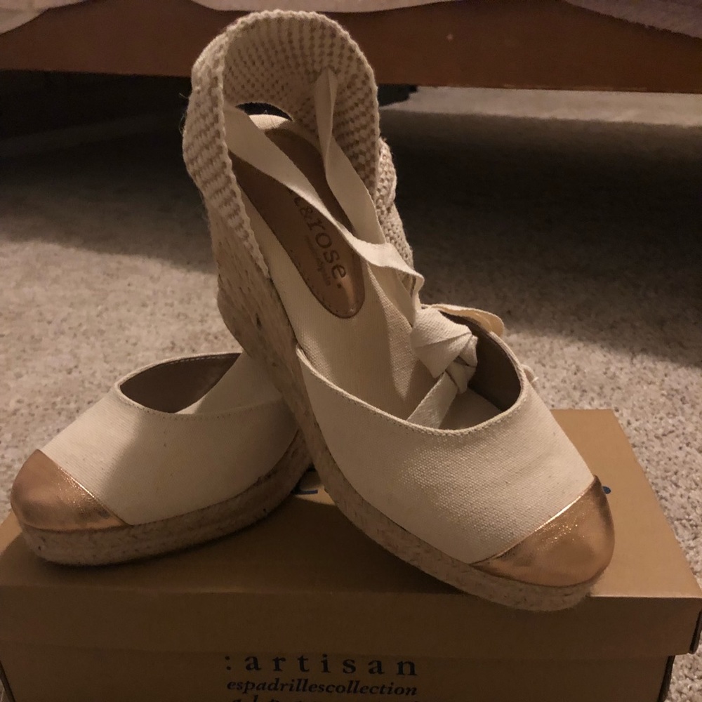 Mint & rose, espadrilles brand new size 37 6.5. Made in Spain